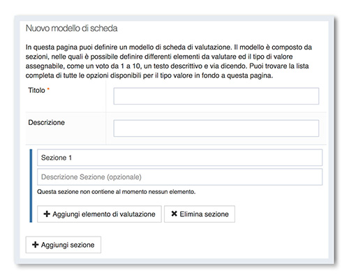 Modello valutazione YouCoachApp Modello valutazione YouCoachApp
